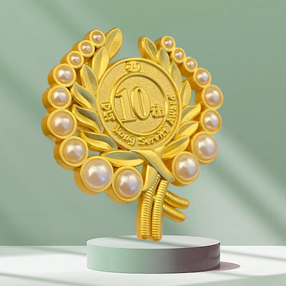 10 years service award pins