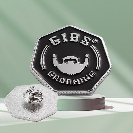 custom logo pins silver plating