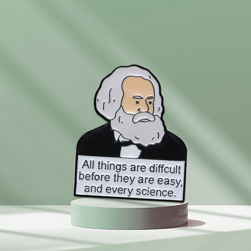personalized lapel pins Karl-Marx